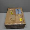 Furologee TV Stand with Power Outlets, Entertainment Center with Open Storage Shelves for TVs up to 55 Inch, Media Console Table with Soundbar Shelf for Living Room, Bedroom, Black Oak