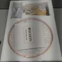 BOHON Mushroom Lamp, Ceramic Bedside Table Lamp for Bedroom Nightstand, Vintage Cute Night Light, Small Lamp for Living Room Kids Desk Home Decor Girls Mother's Day Gifts, LED Bulb Included, Pink