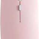 Wirreless BIIuetuoth 5.0 Mouse for Tablet Laptop Computer Mini Ultra Thin Wirreless Mice Rechargeab 2.4 GHz Mute Button