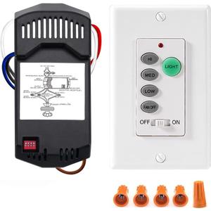 GREENBELL Ceiling Fan Remote Control Kit, Universal Ceiling Fan Remote Control UC9050T, UC9050T Ceiling Fan Wall Remote Control Compatible with Hampton Bay Harbor Breeze Hunter