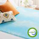 Best Price Mattress 1.5 Inch Swirl Gel AeroBreeze Cooling Air Flow Memory Foam Mattress Topper, Dorm Essentials, Full