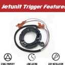 Trigger For Mercury 134-6456 18-5798 150 EFI 90 115 175 200 HP Outboard 96455A9 96455A11 96455A6 96455A10 2 Stroke 6 Cylinder 2.5 Liter XR2 XR4 XR6 Black Max