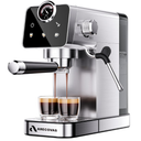 Arecovas Espresso Machine with Milk Frother, 20 Bar Compact Coffee Machine with Touch Screen & 41oz Water Tank for Home Use, Stainless Steel Espresso Coffee Maker for Americano, Cappuccino, Latte