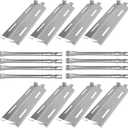 Hongso Grill 17" Burner Tubes 17 1/8" Heat Plates for Members Mark GR2039201-MM-00, Grill Chef BIG-8116 8 Burner Gas Grill Models, Set of 8