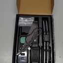 Wireless Dog Fence, Electric Fence for Dogs,Training Collar with Remote Control 3800FT Range, Portable Dog Perimeter Collar with 3 Training Mode Flash Light & Waterproof Matte Black 2 Pack