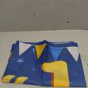 Large Happy 16th Birthday Banner Backdrop Blue Gold 16 Birthday Sign 16 Year Party Decoration Supplies for Kids Boys Wall Yard, 118inches * 20inches