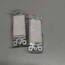 BESTTEN 10 Pack Single Pole Decorator Wall Light Switch, 15A 120/277V, Paddle Light Switch, On/Off Rocker Interrupter, UL Listed, White