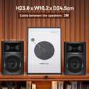 Sanyun SW205 4" 80W HiFi Bookshelf Speakers, 2.0 Active Near Field Studio Monitor, Upgraded 3D Sound Field, Flagship DAC & DSP, Geometric Diffusion Cabinet, Bluetooth 5.4/Optical/AUX, Woodgrain