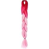 Hair Extensions, Braids Extensions, Braiding Hair, Two-tone Ombre Braiding hair, Synthetic Braid, Colourful, Braiding Hair Extension, Jumbo Braids