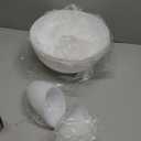 Hortsun Replacement Lamp Shade 4 Pcs White Replacement Plastic Lampshade 2 Pack 1.65" Fitter 10" Diameter Bowl Shape 2 Pack 1.97" Bottom Size Horseshoe Shape for LED Torchiere Floor Lamps Upright