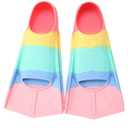 Kids Swim Fins,Short Kids Fins Youth Swimming Flippers for Lap Swimming Training for Children Girls Boys Beginners Size S