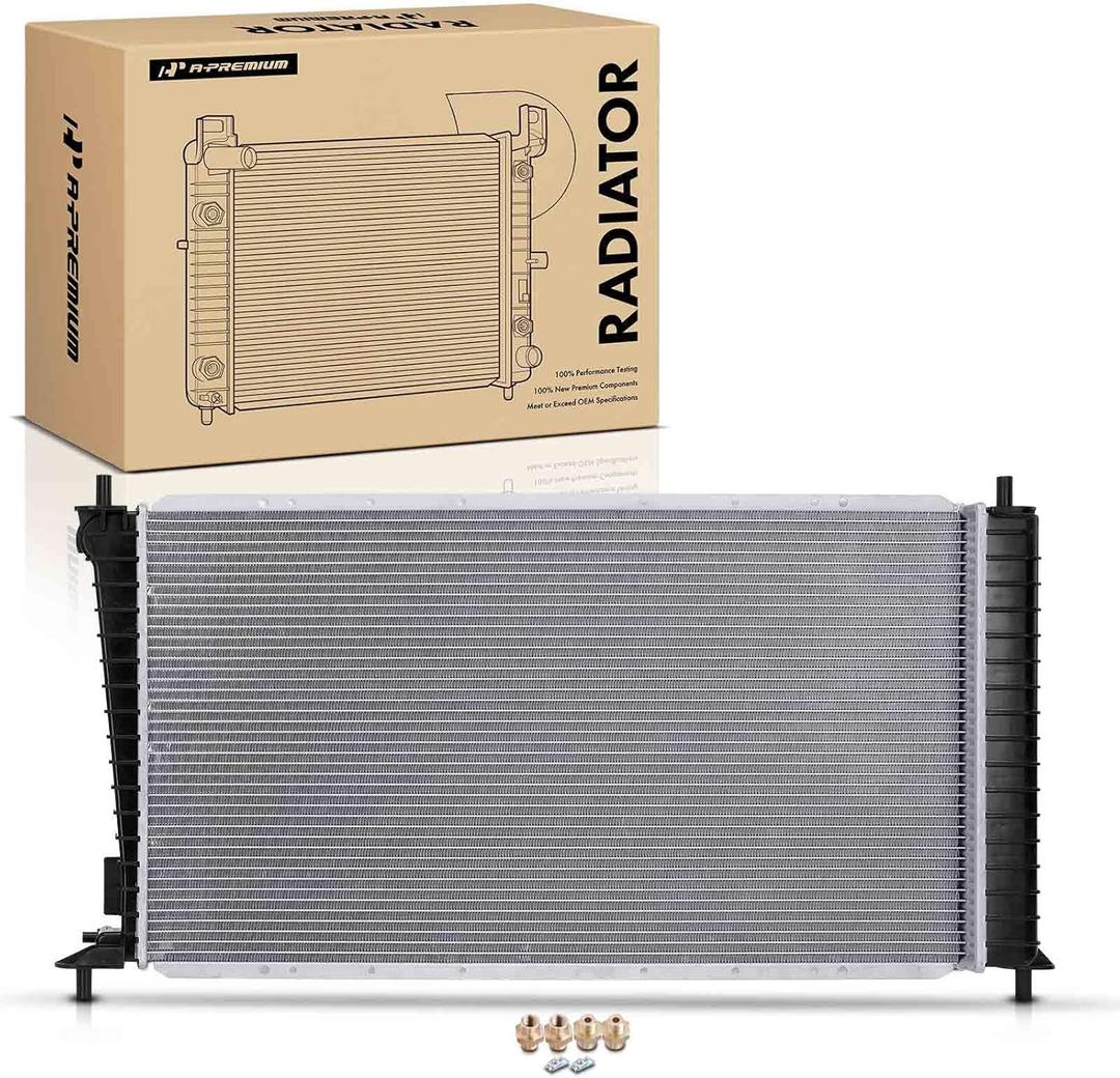 A-Premium Engine Coolant Radiator Assembly with Oil Cooler Compatible with Ford 2000-2003 F-150, 2004 F-150 Heritage & Lincoln 2002 Blackwood, 4.2L 4.6L 5.4L