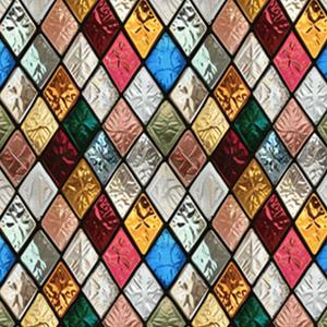 Window UV Protection Rainbow Privacy Film:Non-Adhesive Static Cling Decorative Window Film with Installation Tools,Stained Glass Window Film for Kitchen,Bathroom,and Shower Doors,16.9 x 39.4 inches.