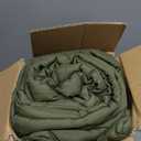 Homelike Moment Twin Comforter Duvet Insert - Olive Green Down Alternative Bed Comforter Twin Size, Lightweight Bedding Comforters Quilted Soft All Season Reversible Olive Green