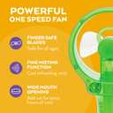 O2COOL Deluxe Handheld Battery Powered Water Misting Fan (Green)