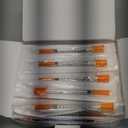 U-100 1mL Syringe with 30G 1/2 inch Needles Individual Package Pack of 100