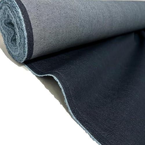 1-Yard 9 oz Navy Blue Denim Fabric for Sewing, Crafting |Medium-Weight Material |Denim Fabric by The Yard |Jean Material Blue Jean Fabric (60''x36'')