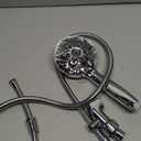 6-Setting Shower Head with Handheld, JDO High Pressure Hand held Shower Head, 4.7 Inch Chrome Detachable Showerhead Set with 59 Inch Stainless Steel Hose and Adjustable Showerhead Holder