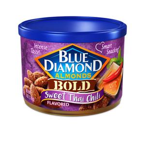 Blue Diamond Almonds Sweet Thai Chili Flavored Snack Nuts, 6 Ounce (Pack of 1) (EXP 04/08/28)