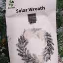 Solar Wreath 48 inch, Outdoor Christmas Wreaths Large with 250 LEDs & 8 Lighting Modes, Lighted Holiday Decorations for Outside