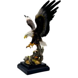 17 Inch Large Eagle Statue Resin Sculpture Frgurine Gift for Home Decor Office Living Room Desktop Display Decorative Decoration