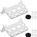 2PCS 49605-aub Structured Media Panel Accessories Enclosure Universal Shelf Mounting Bracket for Leviton Media Panel -That Supports 20lbs of Weight - White