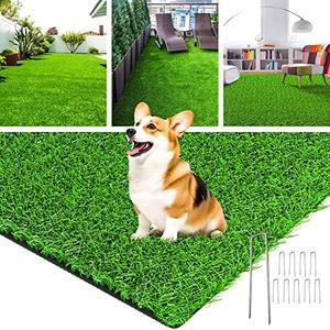 LOOBANI Realistic Artificial Grass Rug Indoor Outdoor, Dog Grass Mat with Drainage Holes and Replacement Artificial Grass Turf, Fake Grass for Garden Lawn Landscape Balcony Decoration, 3 Feet x 5 Feet
