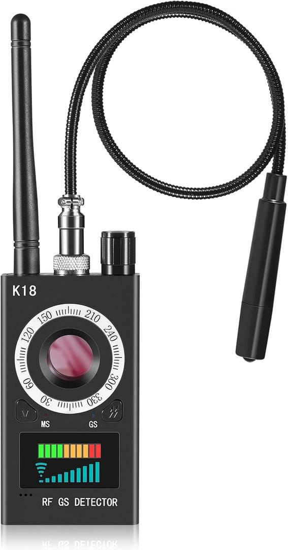 Hidden Camera Detectors, Anti Spy Camera Finder, GPS Tracker Detector, Hidden Devices Detector for Airbnb, Hotels, Bathroom, Home, Office (Black) Hidden Camera Detectors, Anti Spy Camera Finder, GPS Tracker Detector, Hidden Devices Detector for Airbnb, Hotels, Bathroom, Home, Office (Black)