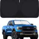 BOODANCARS for 2024 Ranger Windshield Sunshade Window Sun Shade for 2019-2023 Ford Ranger XL/ XLT Windshield Cover Custom-fit Foldable Sun Shield Protector Block UV Ray Car Accessories