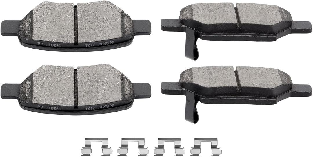 SCITOO Ceramic Pads, 4pcs Rear Brake Pads Brakes Kits fit for Chevy Cobalt,HHR,for Malibu,07-10 for Pontiac G5,05-10 for Pontiac G6,06 for Pontiac Pursuit,07-09 for Saturn Aura,04-07 for Saturn Ion