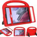 SUPLIK Kids Case for Samsung Galaxy Tab A9 8.7" 2023 / Tab A7 Lite 2021 8.7-inch Tablet,Built-in with Screen Protector, Durable Shockproof Lightweight Handle Stand Protective Cover, Red