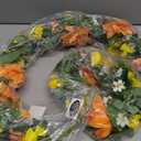GENMOUS Artificial Dahlia Daisy Flower Garland Decor, 5.3Ft Spring/Summer Fall Garland Floral Garlands for Indoor Outdoor Home Wedding Arch Porch Stair Backdrop Year Round Decor (Yellow Orange)