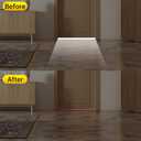 U-Shape Under Door Seal - 39.37" x 1.97" x 1.18" - PVC Slide-On Door Bottom Seal with Bottom Cotton and Buckle for 1.38"-2.17" Door Thickness (2 Pack, Brown)