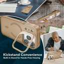 Magnetic for iPhone 17 Pro Max Case(Compatible with MagSafe) Camera Lens Protector & Kickstand, Military Shockproof Slim Phone Cover Anti-Scratch, Anti-Yellowing, Drop Protection Gold