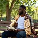 African American 50th Birthday Gifts for Men, 50 Year Old Birthday Gifts for Men Throw Blanket 60"x50", 50th Birthdays Decorations for Man, Unique 50 Year Old Gift Ideas