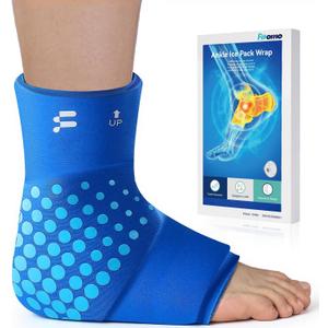 Ankle Ice Pack Wrap for Swelling with Thickened Cold Compression and Cooling Fabric, Ice Packs for Injuries Reusable for Swollen Feet, Achilles Tendonitis Relief, Plantar Fasciitis Relief