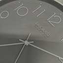 La Crosse Technology 12-Inch Everly Silent Analog Gray Quartz Wall Clock - 404-3831-INT