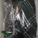 IDEALSANXUN Womens Plaid Wool Skirts Elastic Waist A-Line Pleated Tartan Long Skirts (Mid-calf Green)