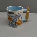 Silver Buffalo Ratatouille Little Chef Shaped Handle Ceramic Mug, 20 Ounces