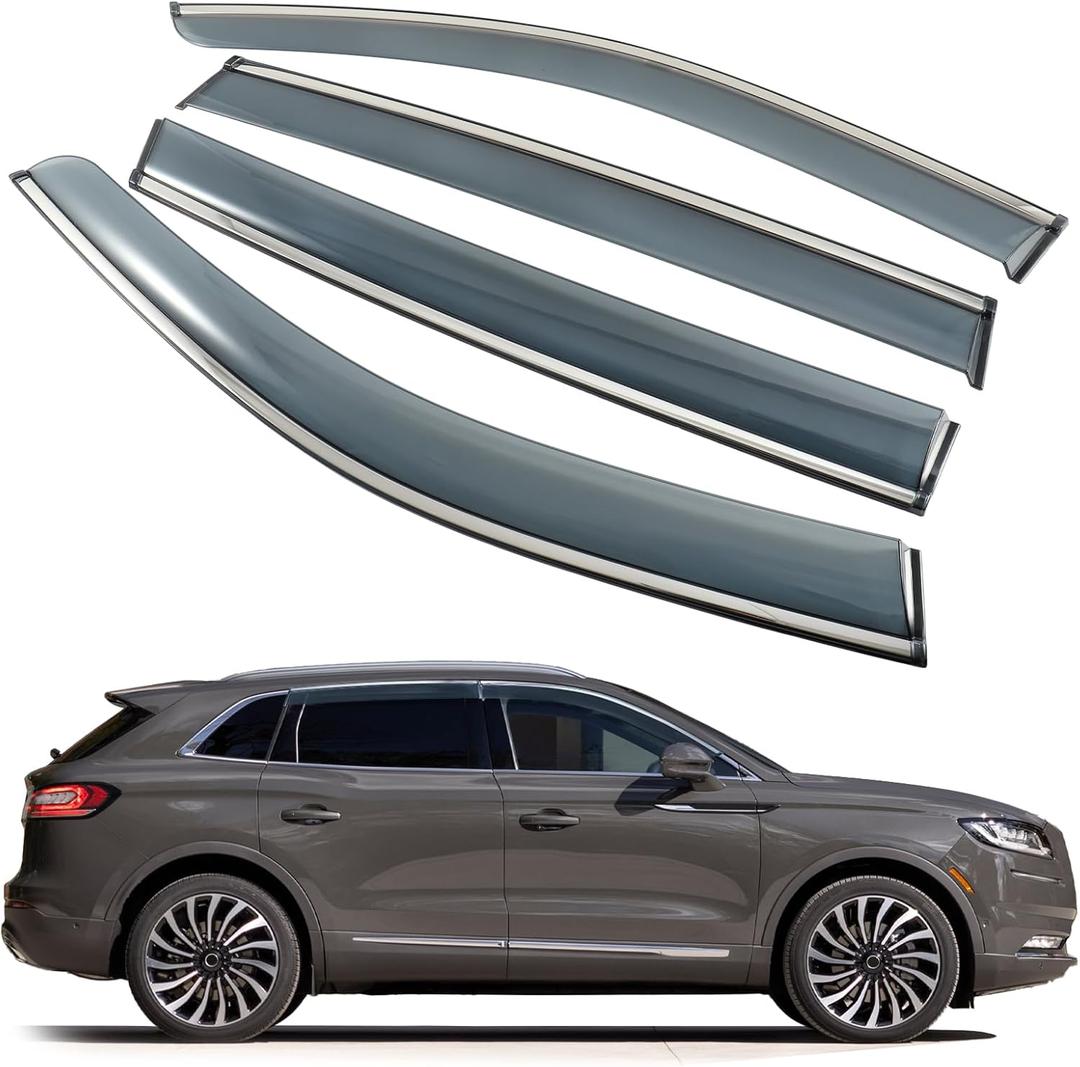 Rain Guards Window Visors Shield Fit for Lincoln Nautilus 2019-2023, Fit for MKX 2016-2018, Side Window Visor Deflector
