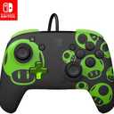 PDP Rematch Wired Gaming Controller: 1-Up Mushroom - Officially Licensed for Nintendo Switch, Switch Lite & OLED Model, Nintendo Switch 2, Glow, Audio Controls, Customizable, Super Mario