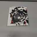 Pre-Strung There's Some Horrors In This House Banner with Pumpkin Skull Spider Web Bat Witch Ghost Sign for Halloween Party Decorations Home Office Classroom Indoor Wall Mantel Fireplace Backdrop