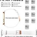 4 x 2PCS Outdoor Smart UV-Sensing Technology Sports Band Compatible with Apple Watch Band 38mm 40mm 41mm 42mm 44mm 45mm 49mm 46mm,Outdoor UV Detector Soft Waterproof Band with iWatch Series 10 9 Ultra 8 7 6 5 4 3 2 1 SE for Women and Men