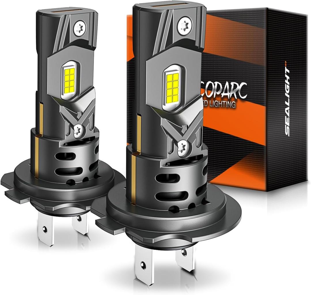 SEALIGHT H7 Fog Bulbs or DRL 60000LM 99% Compatibility for ATVs & Powersports, 2026 Version, 9Brightness S2 Series Wireless H7 Fog Bulbs 10 Years Lifespan- Pack of 2