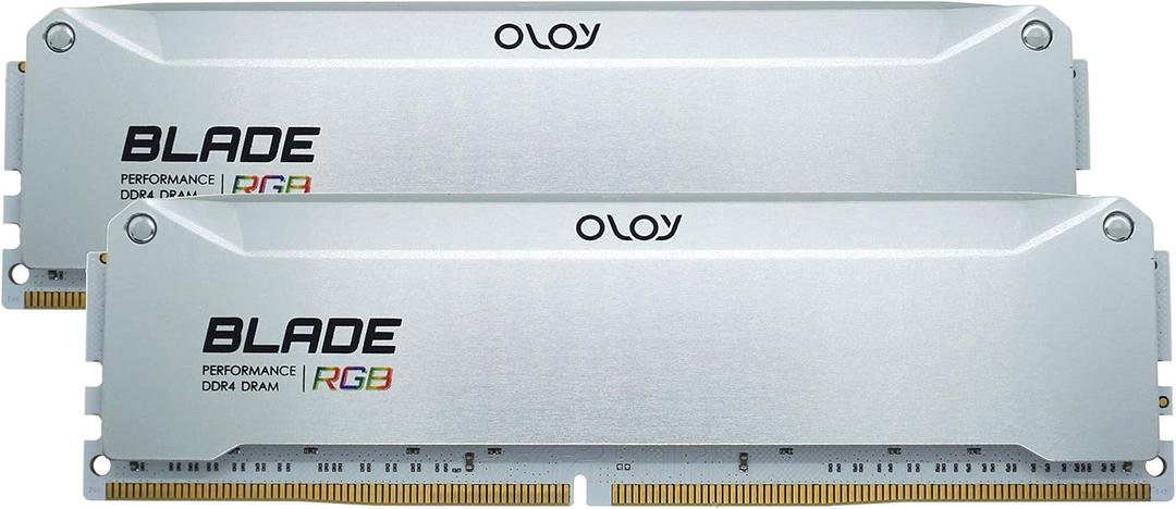 OLOy DDR4 RAM 16GB (2x8GB) Aluminum Blade RGB 3600 MHz CL16 1.35V B-die 288-Pin Desktop Gaming UDIMM (MD4U0836163BRADA)