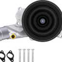 AULINK LR033993 Water Pump (OEM Parts) LR010801 LR097165 For Land Rover LR4 Range Rover Sport, Jaguar XE XF XJ XK XKR F-Pace S F-Type R Engine 3.0L 5.0L