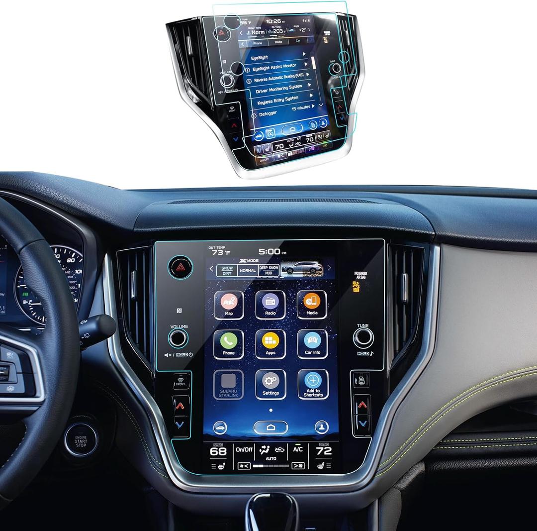 Subaru outback screen protector 2025 for Outback Legacy 2025 2024 2025 2023 2022 2021 2020 Accessories Navigation Touchscreen Protector Film Tempered Glass HD Clear Anti-Glare 11.6''-Matte
