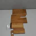 TESLYAR Wood Phone Docking Station Ash Key Holder Wallet Stand Watch Organizer Men Husband Wife Anniversary Dad Birthday Nightstand Purse Father Graduation Male Idea Gadgets (Beige)