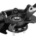 Front Steering Knuckle & Wheel Bearing Hub Assembly Compatible with Honda Civic 2001-2002 L4 1.7L, Right Passenger Side Replaces # 698478 698-478 51210S5AJ10 45255S01A00 44600S5DA00
