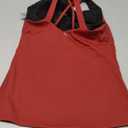 RUNNING GIRL Tank top with Built in Bra for Women,Compression Shirts Crisscross Back Workout Yoga Tops (Small, Red)